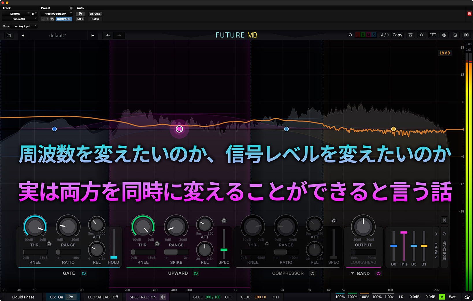 マルチバンドダイナミクスの現代制御を達成する TB-TECH futureMB